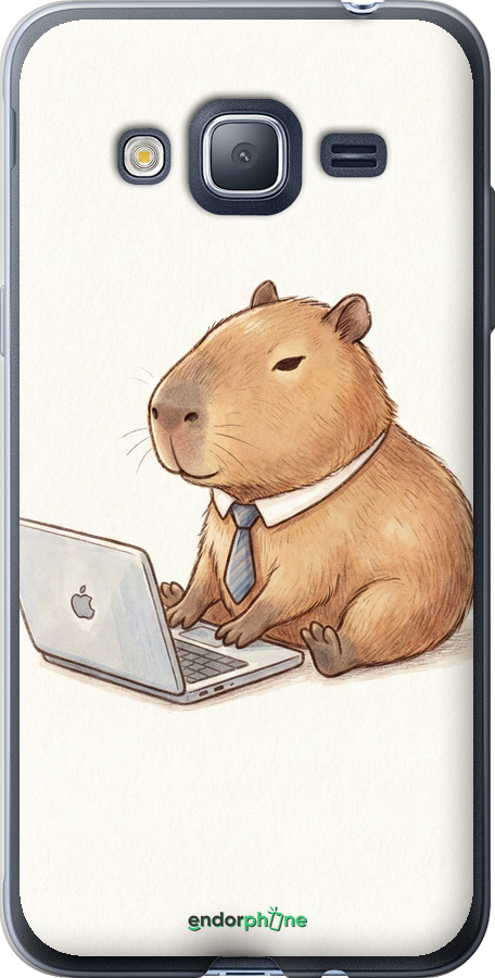 2D пластиковий чехол Funny Capybara CEO Working для Samsung Galaxy J3 Duos (2016) J320H - 6777t-265 изображение 