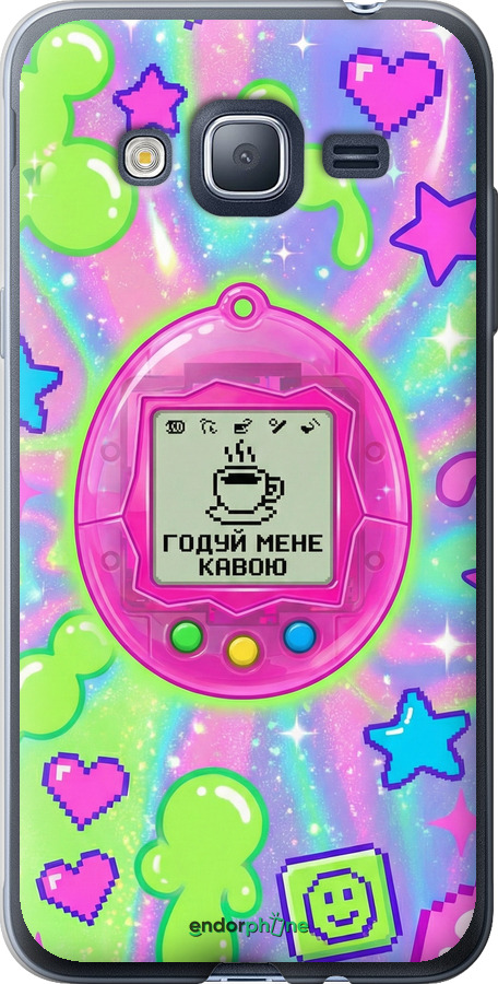 2D пластиковий чехол Y2K Aesthetic Retro Pet: Годуй мене кавою для Samsung Galaxy J3 Duos (2016) J320H - 6784t-265 изображение 