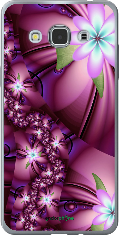 

Силіконовий чохол "Квіткова мозаїка" для Samsung Galaxy J3 Pro, Рожевий