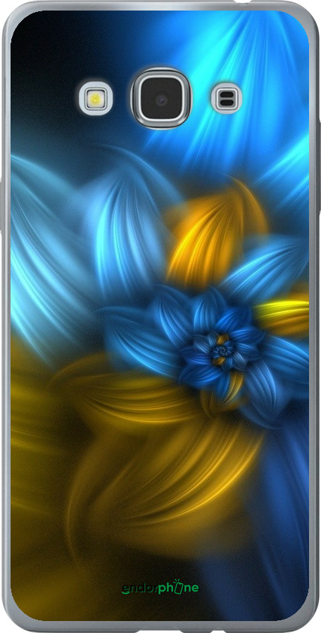 

Силіконовий чохол "Візерунок 46" для Samsung Galaxy J3 Pro, Синій