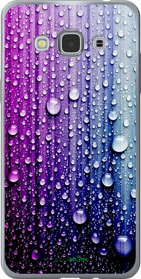 

Силіконовий чохол "Краплини води" для Samsung Galaxy J3 Pro, Синій