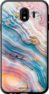 TPU чехол Мрамор красивый для Samsung Galaxy J4 2018 - 6376b-1487 изображение 