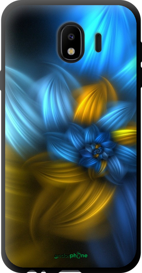 

TPU чорний чохол "Візерунок 46" для Samsung Galaxy J4 2018, Синій