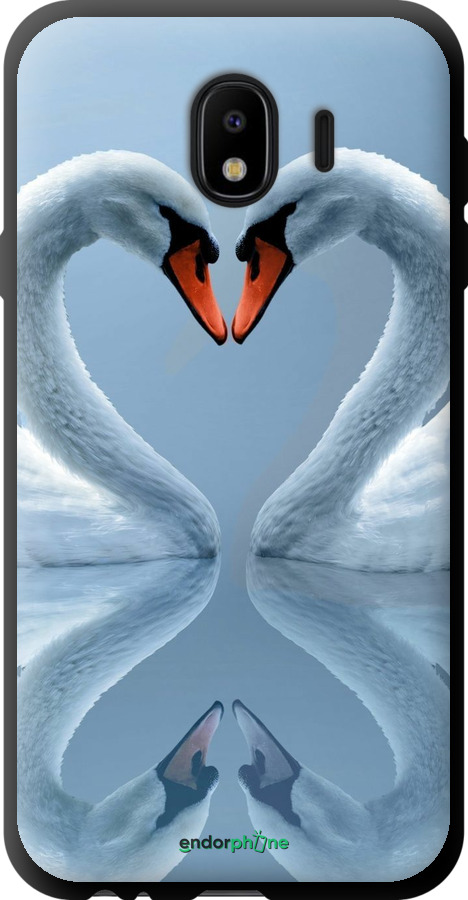 TPU чехол Лебеди для Samsung Galaxy J4 2018 - 6007b-1487 изображение 