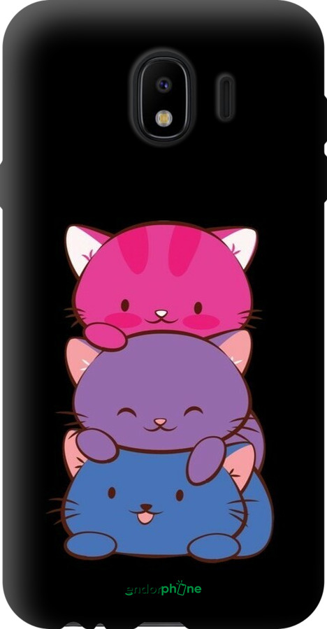 TPU чехол Милые кошки для Samsung Galaxy J4 2018 - 6518b-1487 изображение 