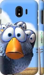3D пластиковый матовый чехол Angry Birds для Samsung Galaxy J4 2018 - 6008m-1487 изображение 