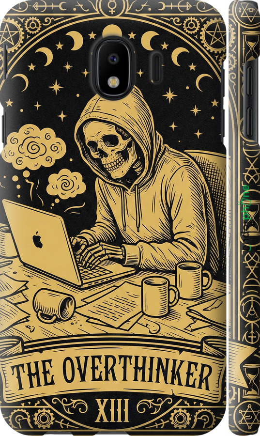 3D пластиковый матовый чехол The Overthinker для Samsung Galaxy J4 2018 - 6774m-1487 изображение 