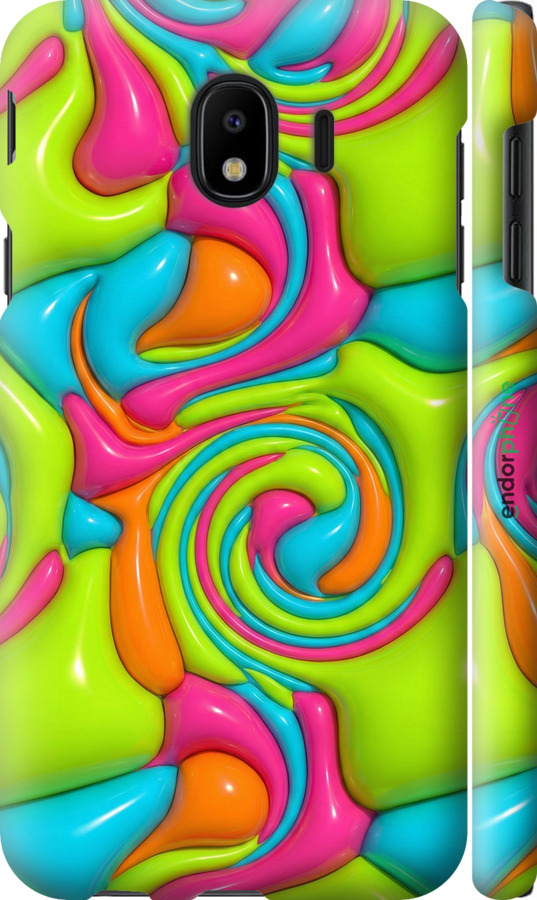 3D пластиковый матовый чехол Y2K Jelly Dream для Samsung Galaxy J4 2018 - 6780m-1487 изображение 