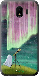 2D пластиковый чехол Привидение и звезды для Samsung Galaxy J4 2018 - 6443t-1487 изображение 
