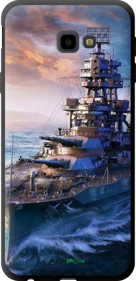 TPU чехол Військовий корабель, world of tanks, wargaming для Samsung Galaxy J4 Plus 2018 - 6461b-1594 изображение 