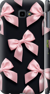 3D пластиковый матовый чехол Coquette Ribbons Dark Coquette для Samsung Galaxy J4 Plus 2018 - 6767m-1594 изображение 
