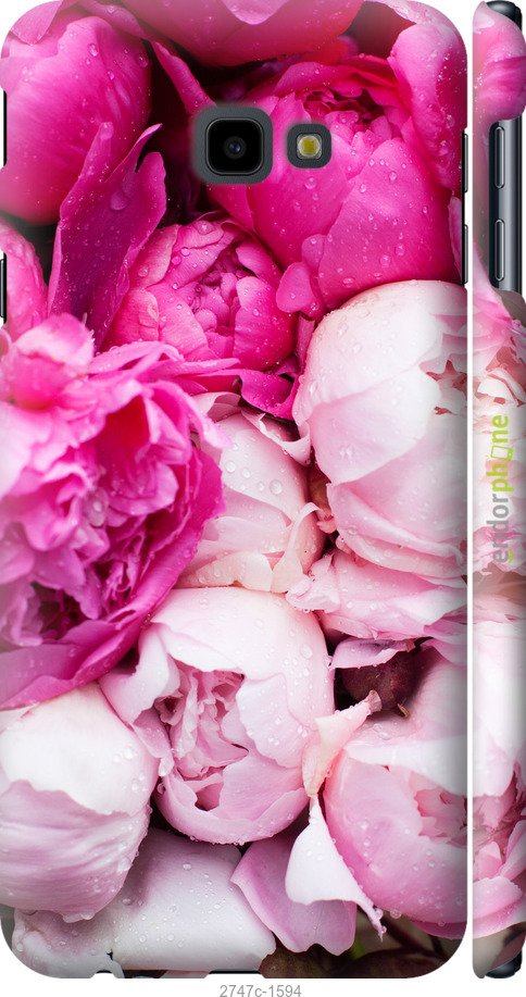 

Custodia in Plastica 3D opaca Peonie rosa" for Samsung Galaxy J4 Plus 2018"