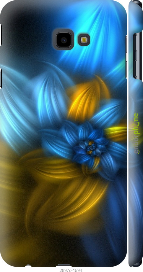 

3D пластиковий матовий чохол "Візерунок 46" для Samsung Galaxy J4 Plus 2018, Синій