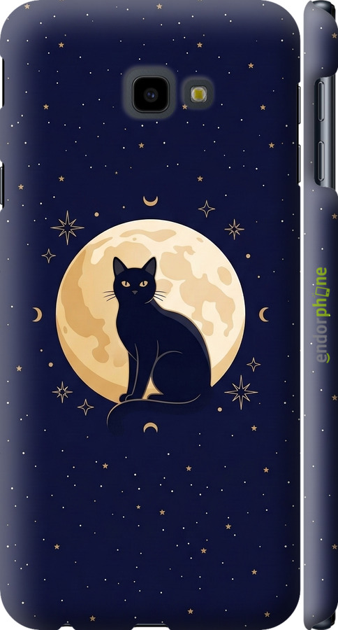 3D пластиковый матовый чехол Cute Cat Celestial/Witchy для Samsung Galaxy J4 Plus 2018 - 6787m-1594 изображение 
