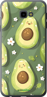Силиконовый чехол Авокадо для Samsung Galaxy J4 Plus 2018 - 6380u-1594 изображение 
