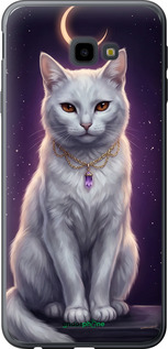 Силиконовый чехол Mystic White Cat Gothic Dark Purple Gold для Samsung Galaxy J4 Plus 2018 - 6805u-1594 изображение 