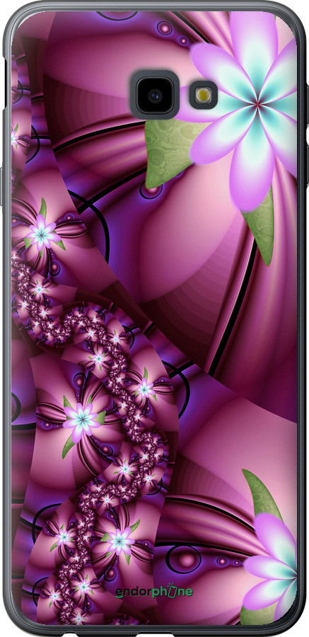 

Силіконовий чохол "Квіткова мозаїка" для Samsung Galaxy J4 Plus 2018, Рожевий