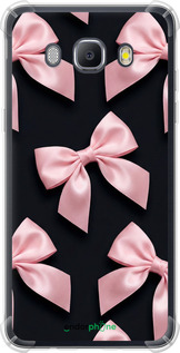 Силіконовий протиударний с посиленими кутами чехол Coquette Ribbons Dark Coquette для Samsung Galaxy J5 (2016) J510H - 6767sp-264 изображение 