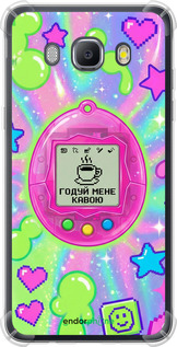 Силикон с усиленными углами чехол Y2K Aesthetic Retro Pet: Годуй мене кавою для Samsung Galaxy J5 (2016) J510H - 6784sp-264 изображение 