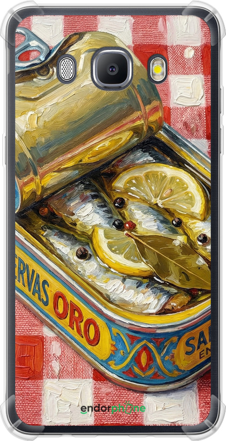 Силикон с усиленными углами чехол Vintage Sardine Tin Phone для Samsung Galaxy J5 (2016) J510H - 6772sp-264 изображение 
