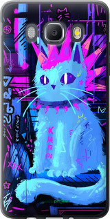 Силиконовый чехол Кот панк для Samsung Galaxy J5 (2016) J510H - 6311u-264 изображение 