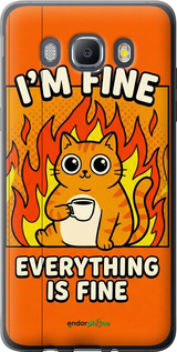 Силиконовый чехол Funny Cat для Samsung Galaxy J5 (2016) J510H - 6786u-264 изображение 