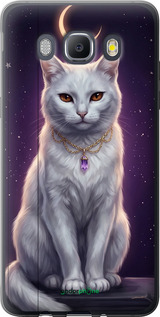 Силиконовый чехол Mystic White Cat Gothic Dark Purple Gold для Samsung Galaxy J5 (2016) J510H - 6805u-264 изображение 