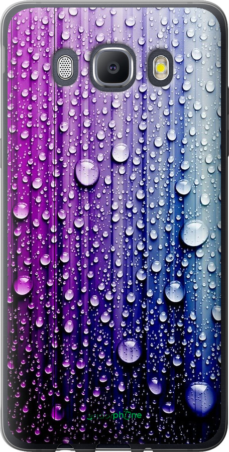 

Силіконовий чохол "Краплини води" для Samsung Galaxy J5 (2016) J510H, Синій