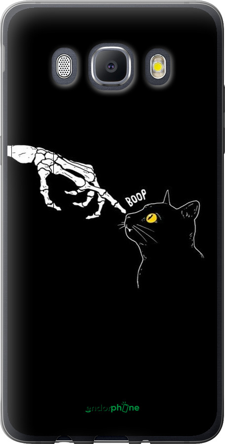 Силиконовый чехол Кошка для Samsung Galaxy J5 (2016) J510H - 6505u-264 изображение 