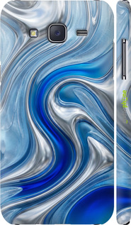 3D пластиковый глянцевый чехол 'Liquid Chrome' для Samsung Galaxy J5 (2015) J500H изображение 3