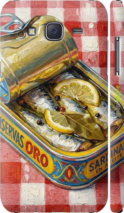 3D пластиковый глянцевый чехол Vintage Sardine Tin Phone для Samsung Galaxy J5 (2015) J500H - 6772c-100 изображение 