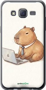 Силиконовый чехол 'Funny Capybara CEO Working' для Samsung Galaxy J5 (2015) J500H изображение 1