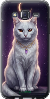 2D пластиковий чехол Mystic White Cat Gothic Dark Purple Gold для Samsung Galaxy J5 (2015) J500H - 6805t-100 изображение 