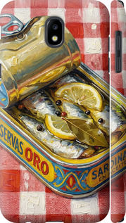 3D пластиковый матовый чехол Vintage Sardine Tin Phone для Samsung Galaxy J5 J530 (2017) - 6772m-795 изображение 