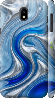 3D пластиковый матовый чехол Liquid Chrome для Samsung Galaxy J5 J530 (2017) - 6781m-795 изображение 