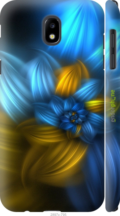 

3D пластиковий матовий чохол "Візерунок 46" для Samsung Galaxy J5 J530 (2017), Синій