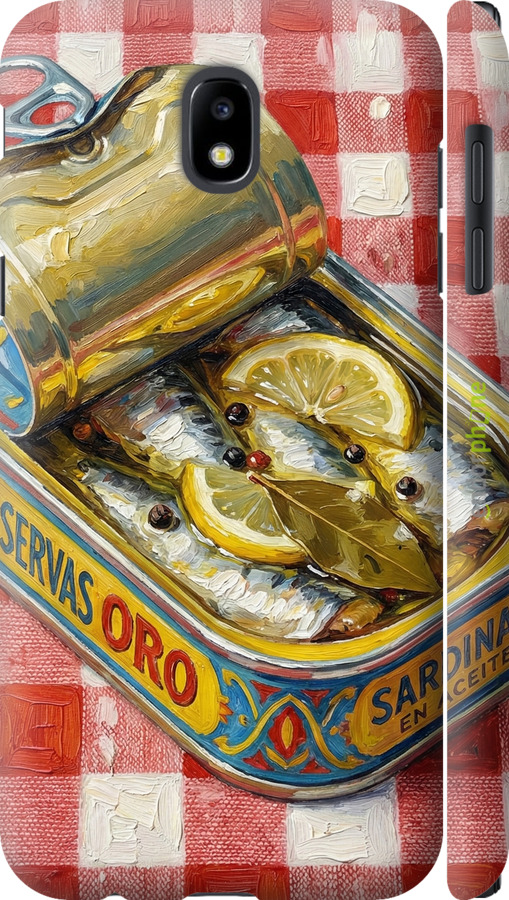 3D пластиковый матовый чехол Vintage Sardine Tin Phone для Samsung Galaxy J5 J530 (2017) - 6772m-795 изображение 