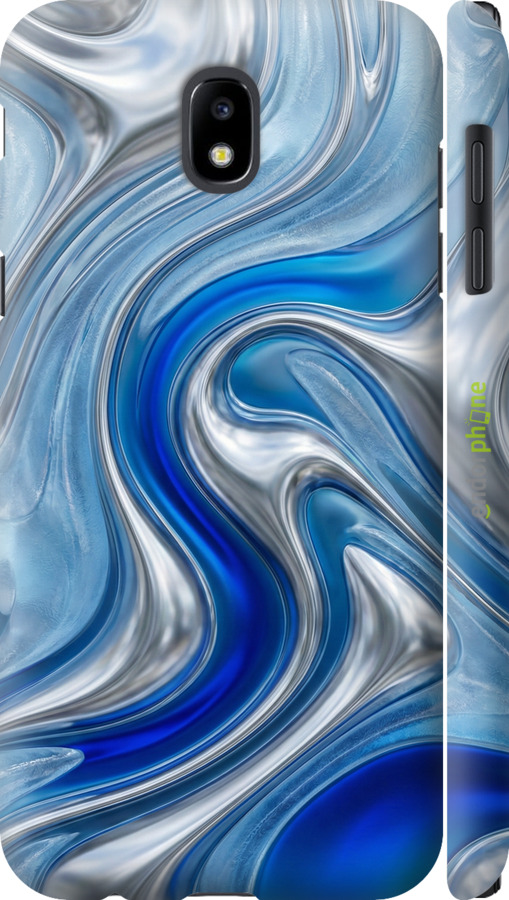 3D пластиковый матовый чехол Liquid Chrome для Samsung Galaxy J5 J530 (2017) - 6781m-795 изображение 