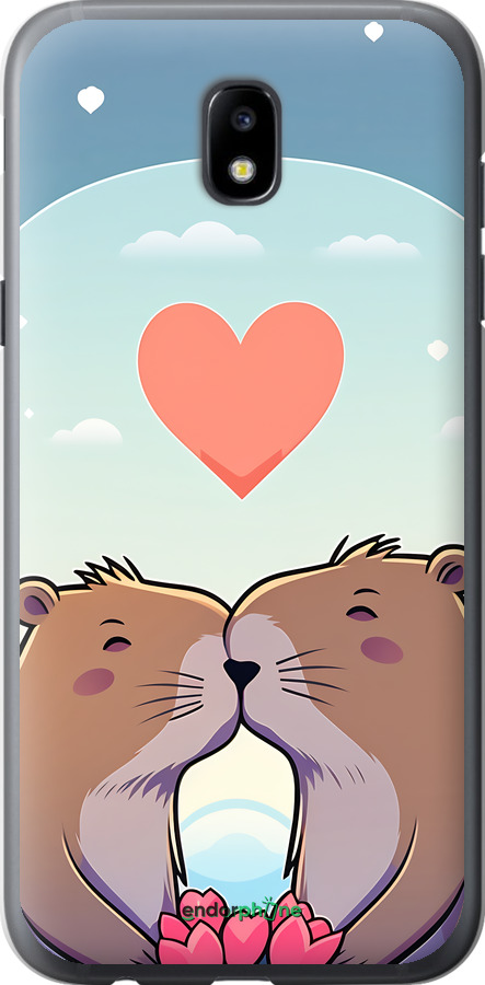 2D пластиковий чехол Капібара кохання для Samsung Galaxy J5 J530 (2017) - 6027t-795 изображение 