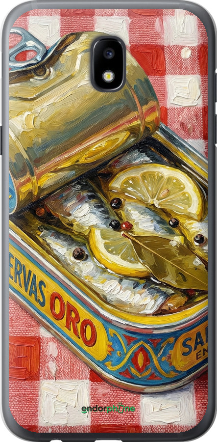 Силиконовый чехол Vintage Sardine Tin Phone для Samsung Galaxy J5 J530 (2017) - 6772u-795 изображение 
