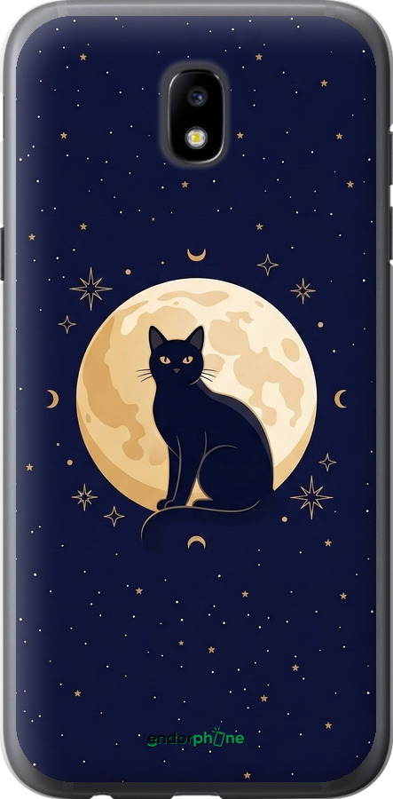 Силиконовый чехол Cute Cat Celestial/Witchy для Samsung Galaxy J5 J530 (2017) - 6787u-795 изображение 