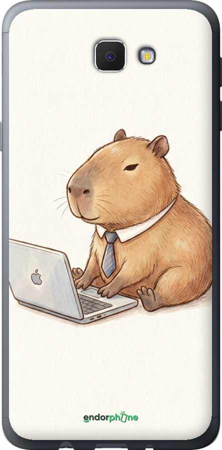2D пластиковый чехол Funny Capybara CEO Working для Samsung Galaxy J5 Prime - 6777t-465 изображение 
