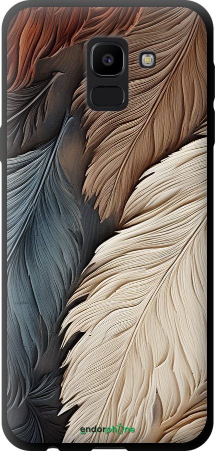 TPU чехол Листя в стилі бохо для Samsung Galaxy J6 2018 - 5643b-1486 изображение 