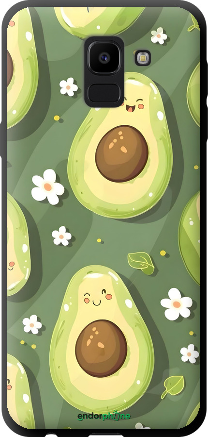 TPU чехол Авокадо для Samsung Galaxy J6 2018 - 6380b-1486 изображение 