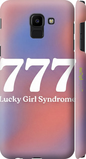 3D пластиковый матовый чехол 'Aesthetic Aura Gradient 777 Lucky Energy' для Samsung Galaxy J6 2018 изображение 17