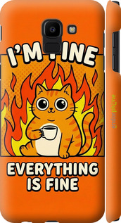 3D пластиковый матовый чехол 'Funny Cat' для Samsung Galaxy J6 2018 изображение 17