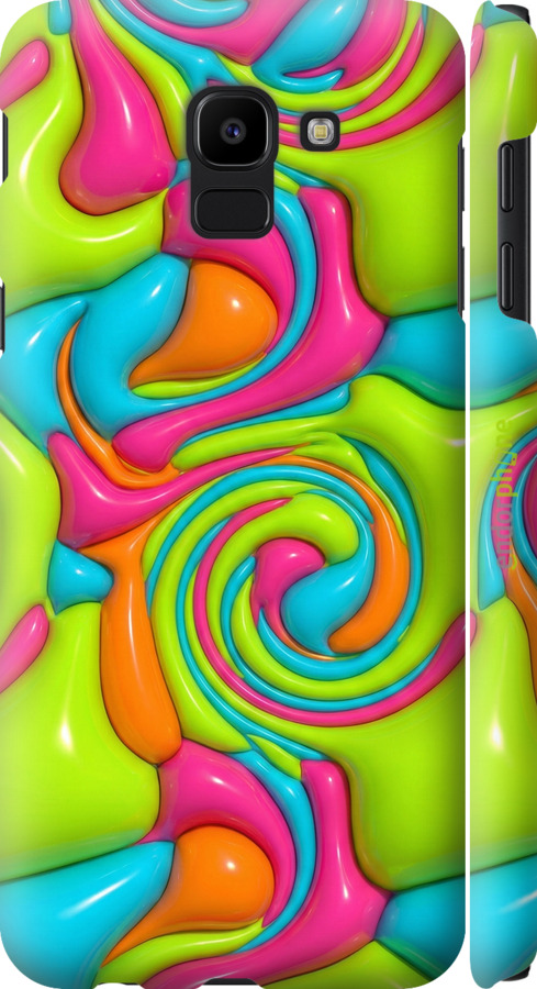 3D пластиковый матовый чехол Y2K Jelly Dream для Samsung Galaxy J6 2018 - 6780m-1486 изображение 