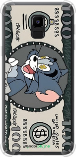 Силикон с усиленными углами чехол Том и джерри для Samsung Galaxy J6 2018 - 6291sp-1486 изображение 