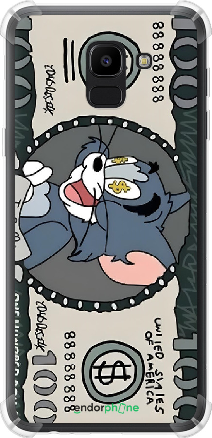 Силикон с усиленными углами чехол Том и джерри для Samsung Galaxy J6 2018 - 6291sp-1486 изображение 