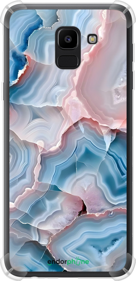 Силикон с усиленными углами чехол Мрамор для Samsung Galaxy J6 2018 - 6306sp-1486 изображение 